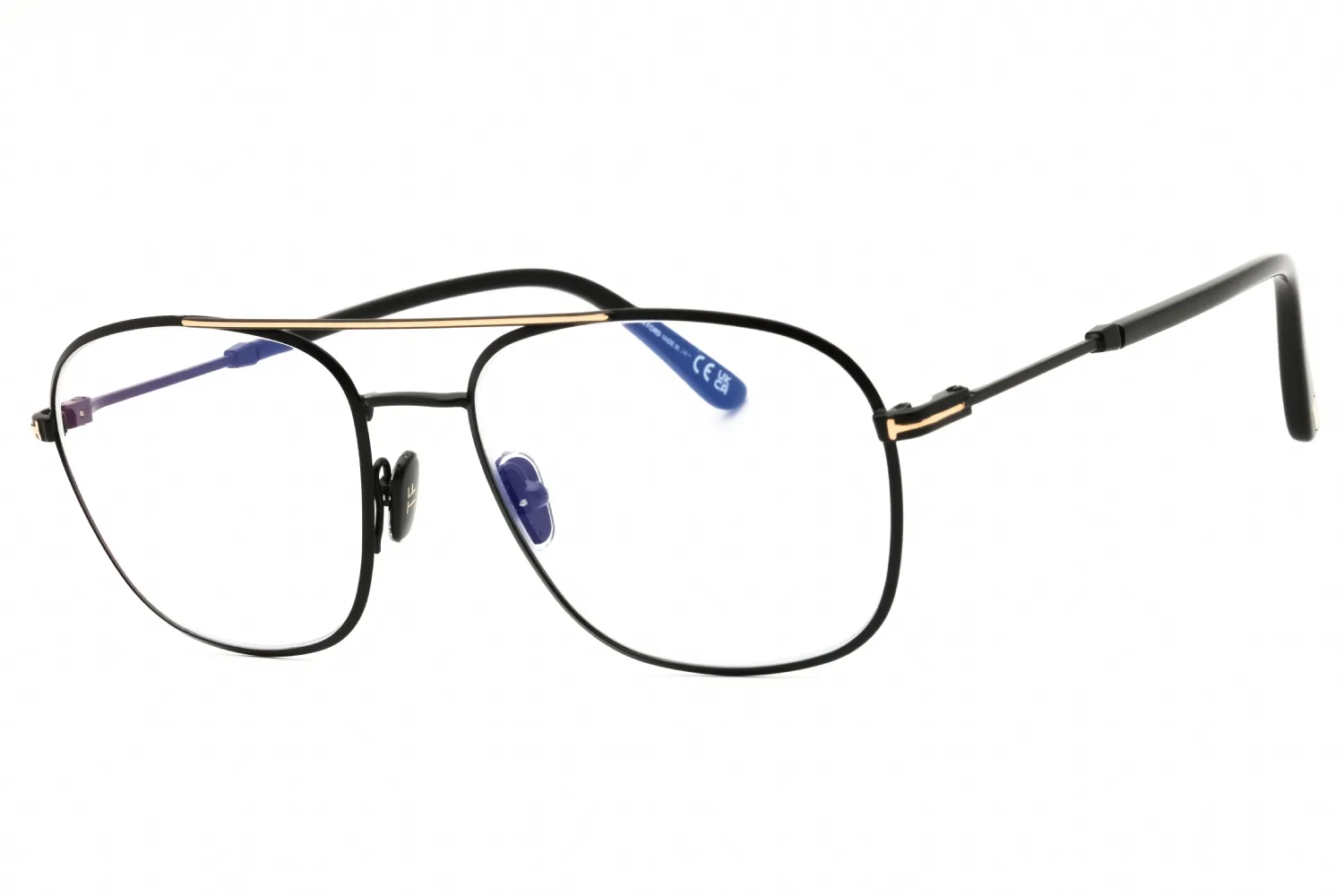 Tom Ford FT5830-B 001 Eyeglasses Shiny Black 54mm Men