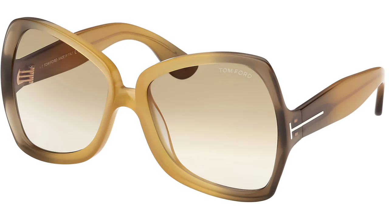 Tom Ford FT1222 41F Sunglasses Yellow 60mm Women