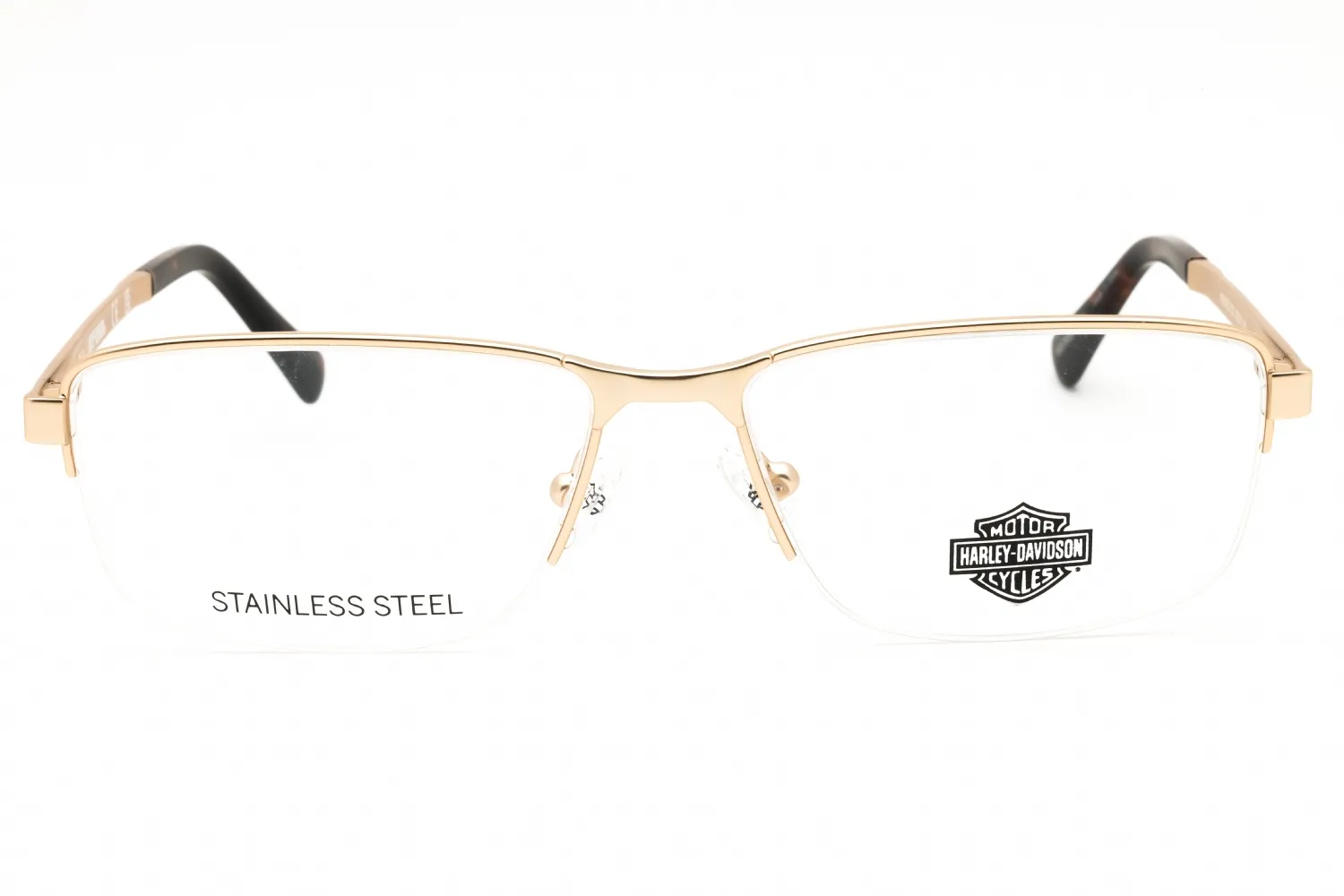 Harley Davidson HD50032 032 Eyeglasses Pale Gold 55mm Men 2