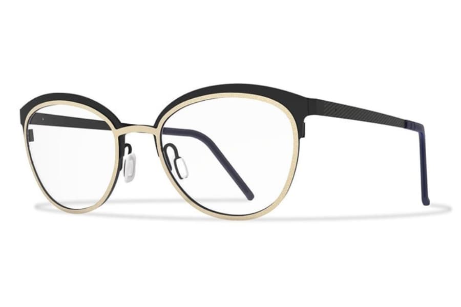 Blackfin BF859 Col. 1019 Eyeglasses Gold/black 51mm Women