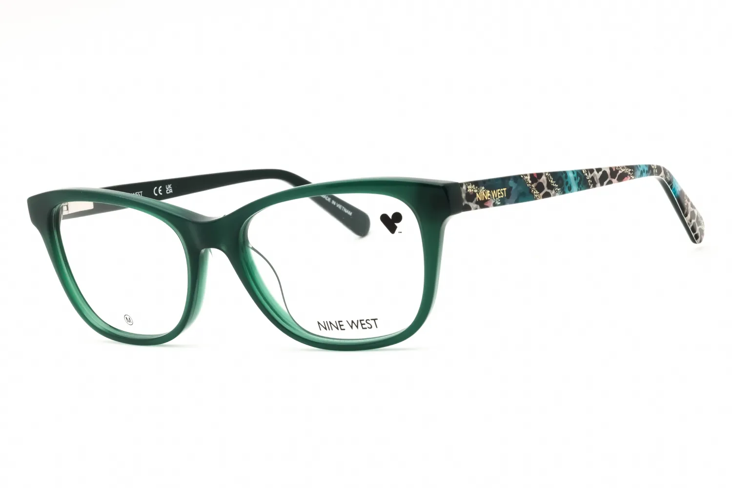 Nine West NW5227 340 Eyeglasses Emerald Milky 52mm Women