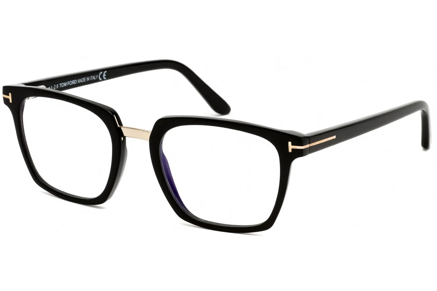 Tom Ford FT5523-B 001 Eyeglasses Shiny Black 50mm Unisex