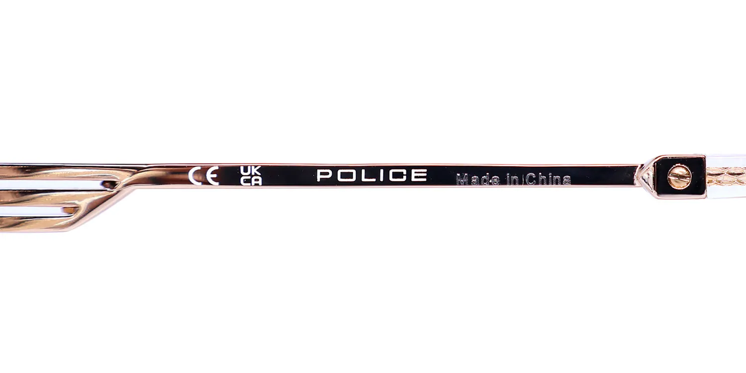Police Vplq76v Mercury 3 300y Eyeglasses Shiny Rose Gold 55mm 7