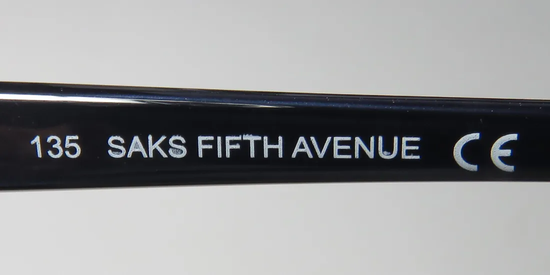 Saks Fifth Avenue 271 0fx8 Eyeglasses Onyx Crystal 53mm Women 7