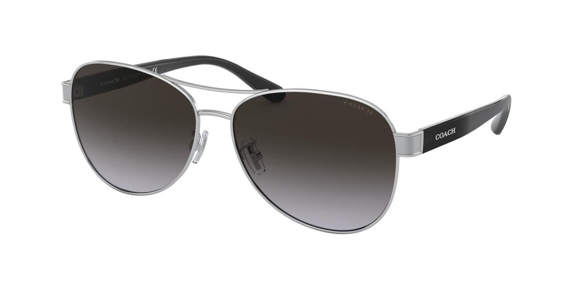Coach HC7115 L1152 90018G HC7115 Sunglasses Silver 140mm Women