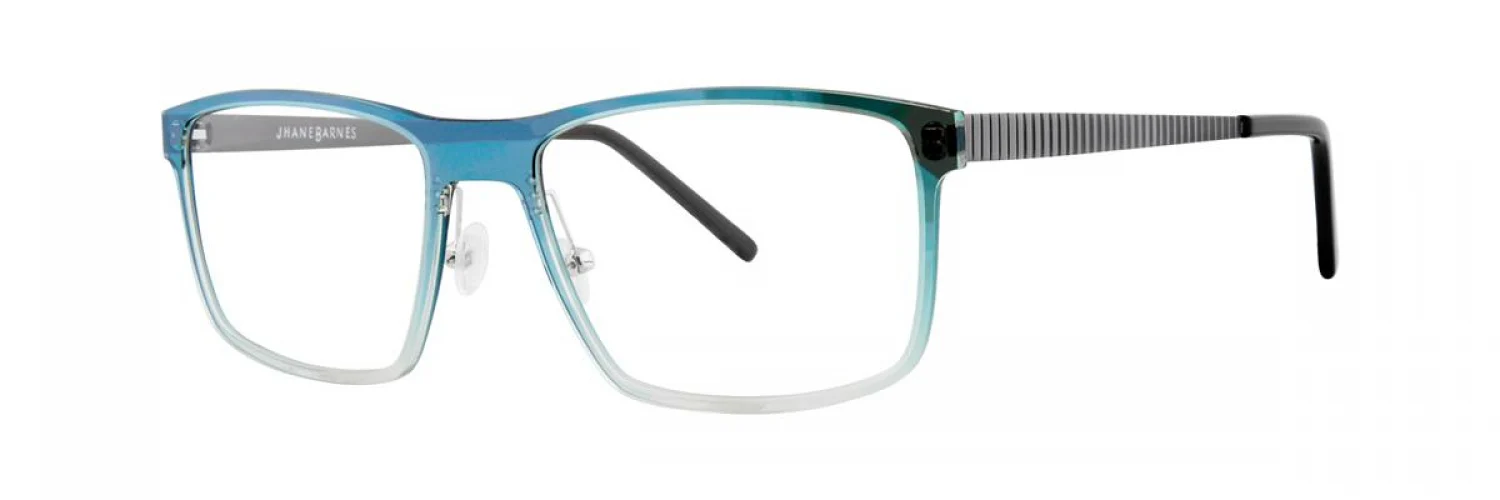 Jhane Barnes Planar Eyeglasses Blue Mirror 55mm Men