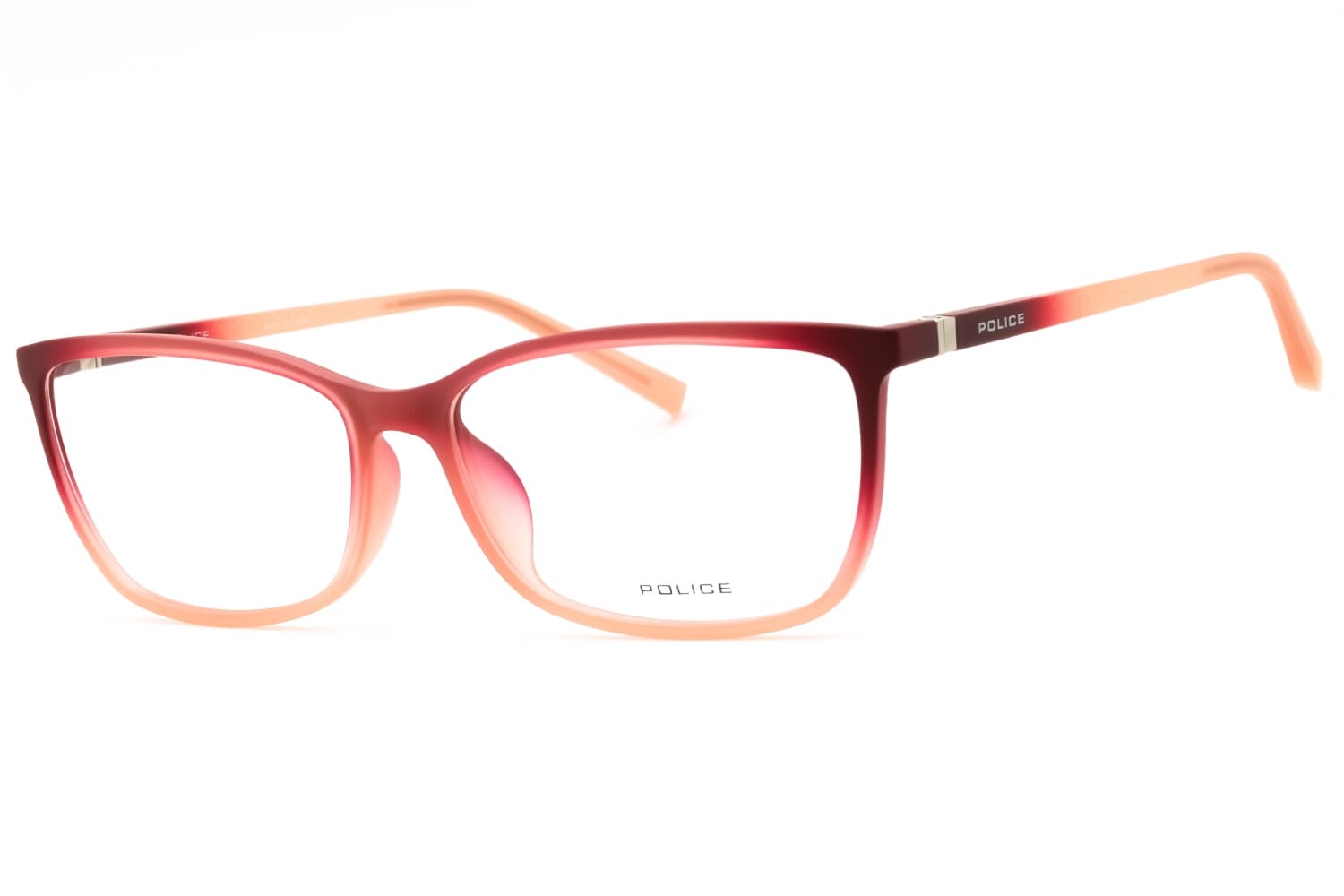 Police VPL196 0GGZ Eyeglasses Transparent Peach 55mm Women