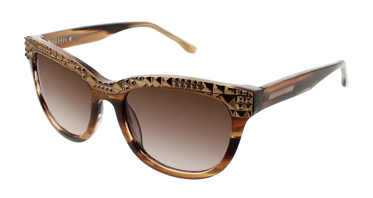 BCBGMAXAZRIA Indulge Sunglasses Brown Horn 54mm Women