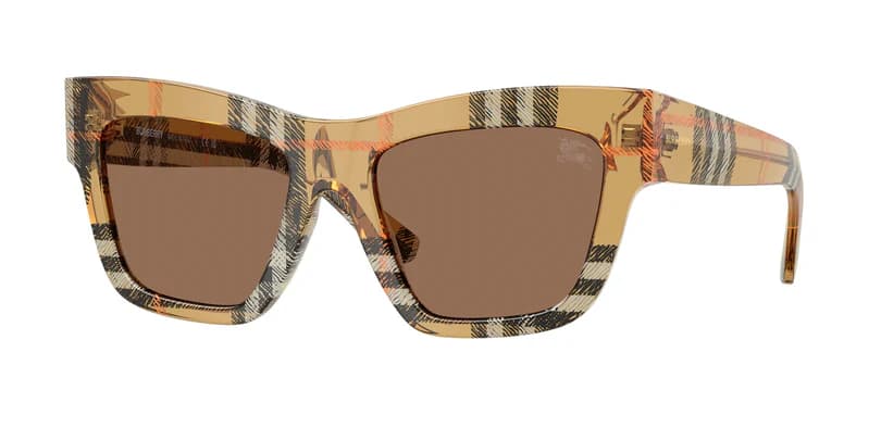 Burberry 0BE4449 414673 Sunglasses Check Sand 53mm Women