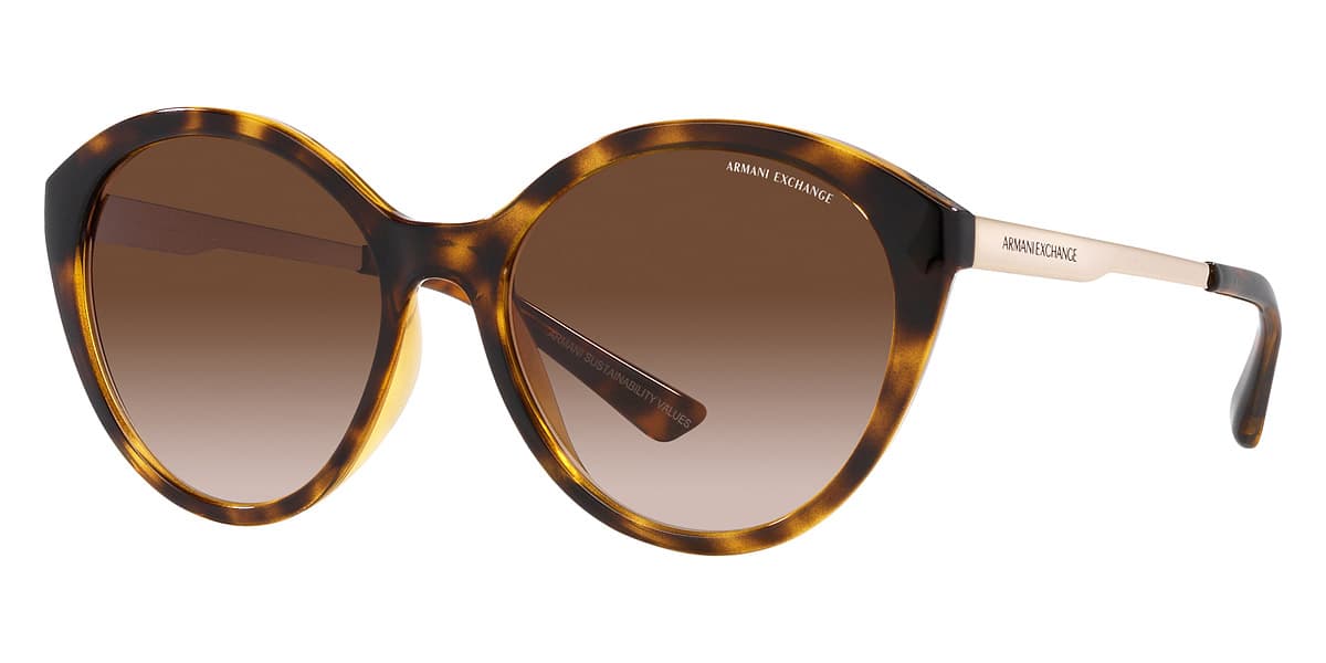 Armani Exchange AX4134S 821313 Sunglasses Brown 55mm Women