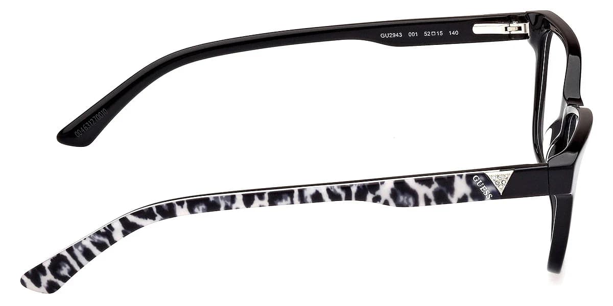 Guess GU2943 001 Eyeglasses Shiny Black 54mm Women 5