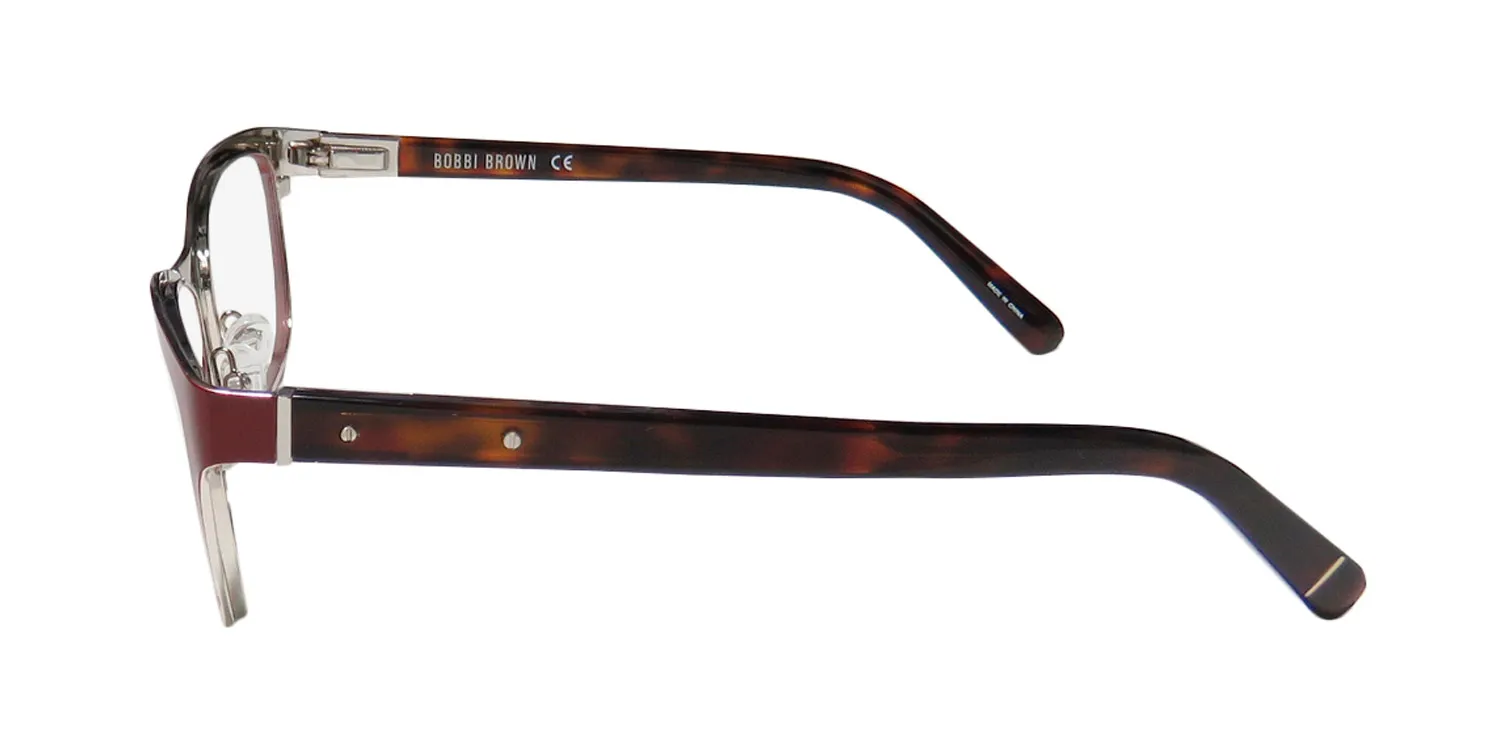 Bobbi Brown The Kylie qvh Eyeglasses Matte Red Havana 53mm 4