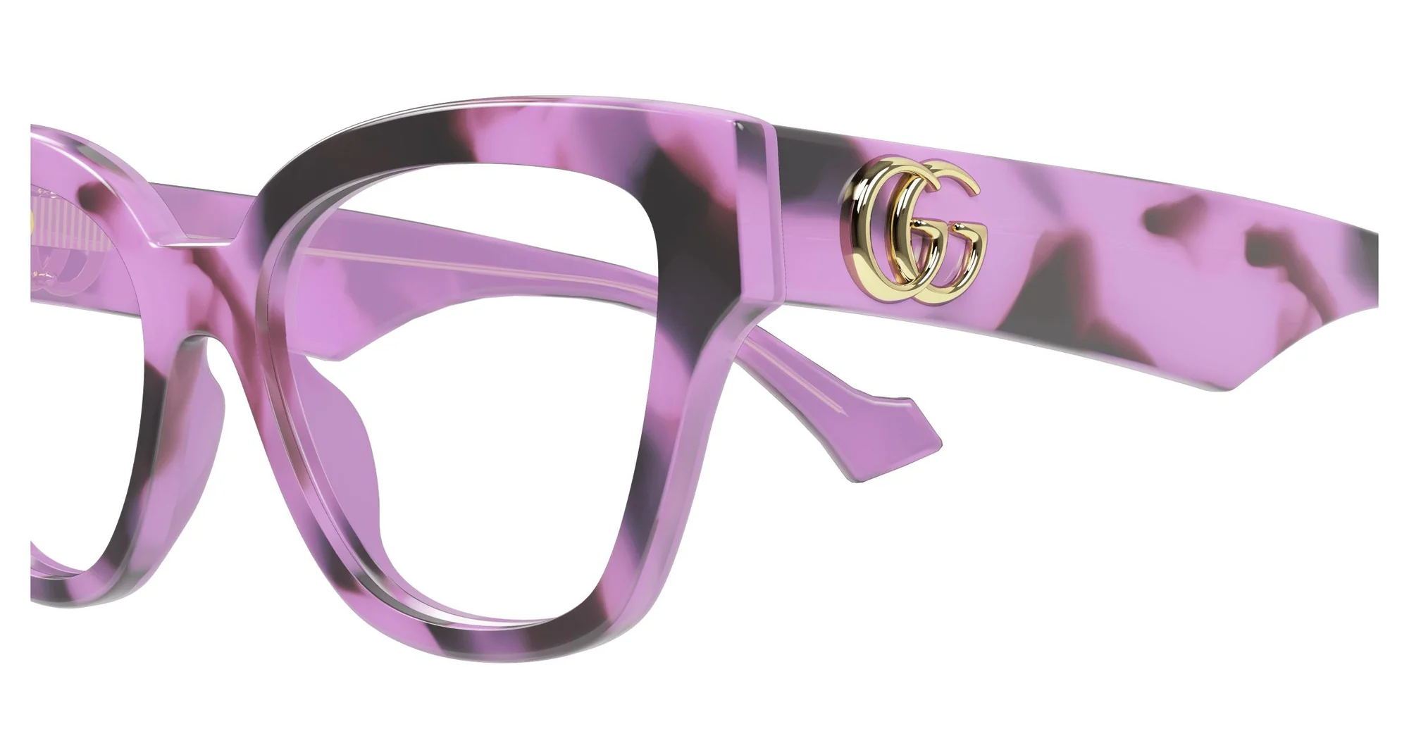 Gucci GG1424O 009 Eyeglasses Violet 50mm Women 3