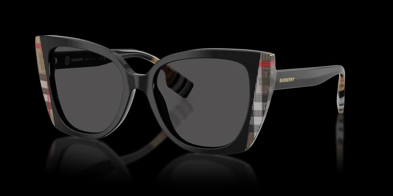 Burberry 0BE4393 405587 Sunglasses Black 54mm Women