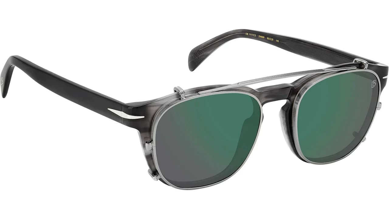 David Beckham DB 1117/CS 02W8 MT Sunglasses Grey Horn 50mm Men 3