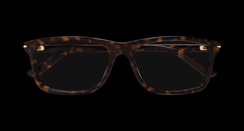 Gucci GG1447O 002 Eyeglasses Havana 57mm Men 2