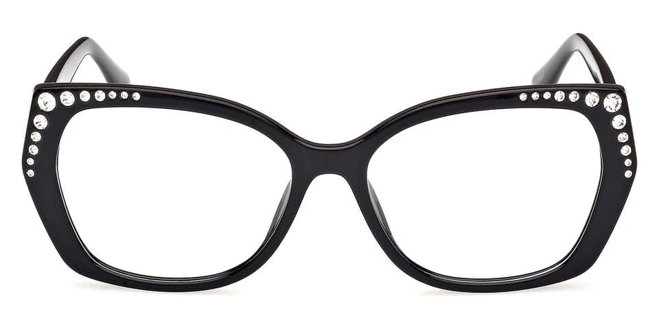 Marciano GM50001 001 Eyeglasses Shiny Black 56mm Women 2