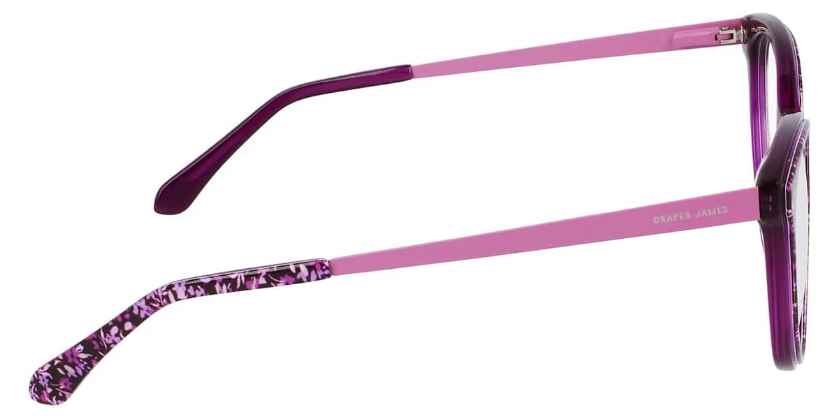 Draper James DJ5046 501 Eyeglasses Plum Floral 54mm Women 5