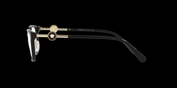 Versace 0VE3297D GB1 Eyeglasses Black 55mm Women 3