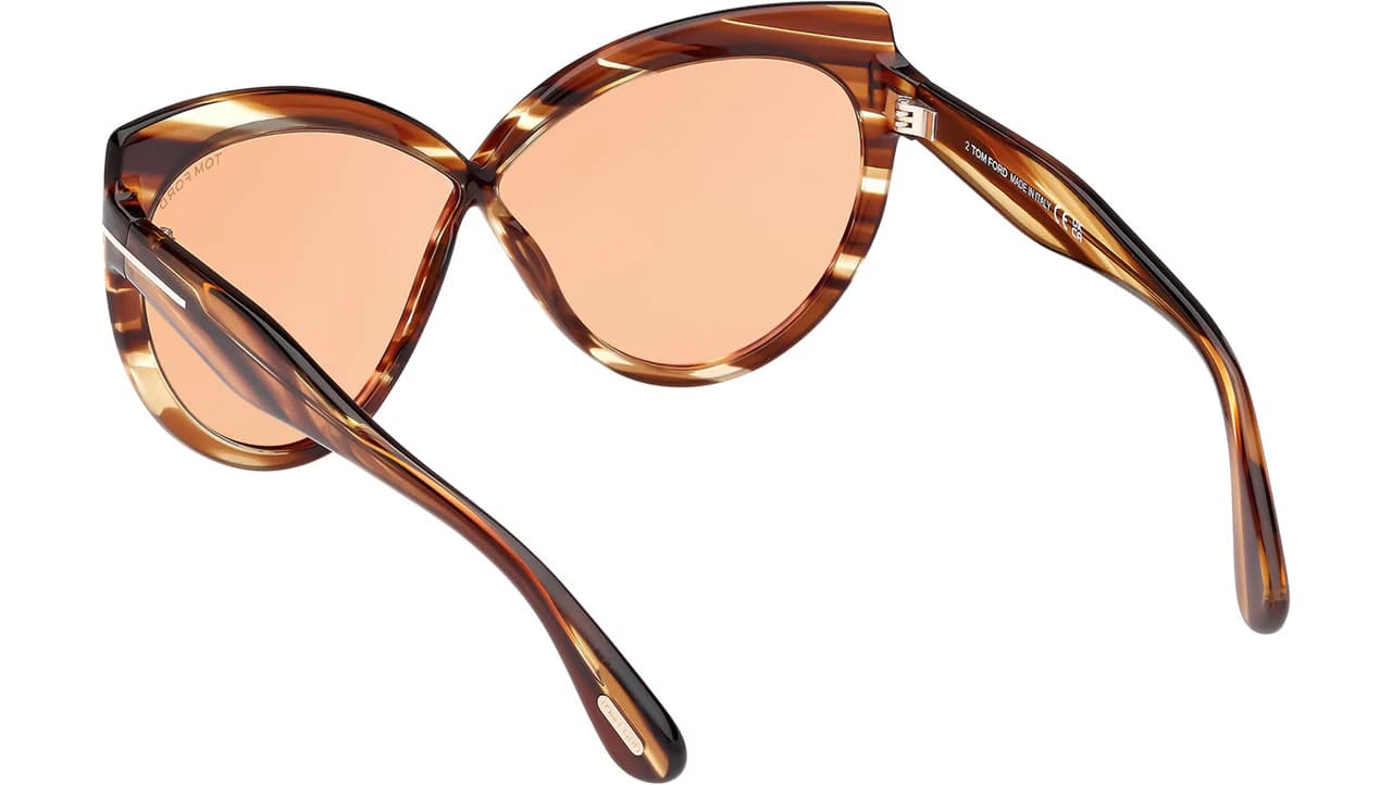 Tom Ford FT1196 53E Sunglasses Blonde Havana 65mm Women 4