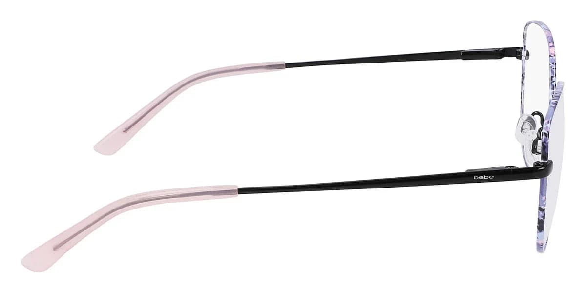 Bebe BB5207 001 Eyeglasses Jet Floral 53mm Women 5