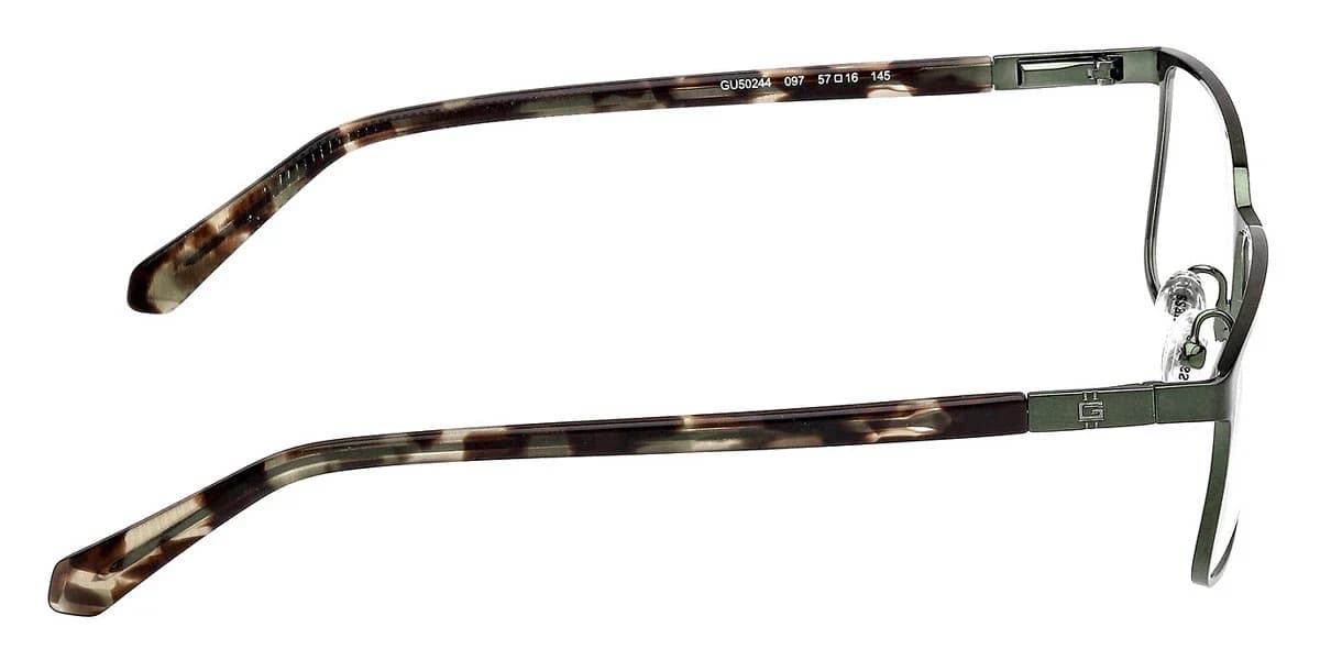 Guess GU50244 097 Eyeglasses Matte Dark Green 55mm Men 5