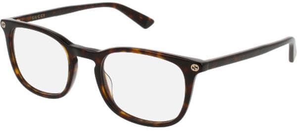 Gucci GG0122O 002 Eyeglasses Tortoise 50mm Men