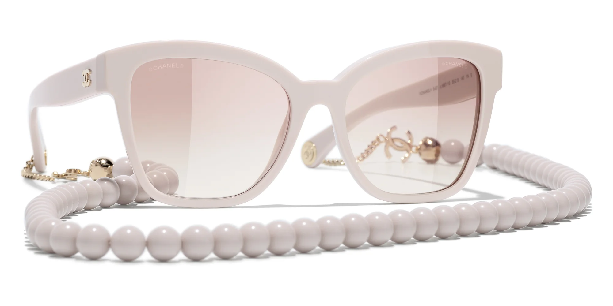 Chanel 5487 c.1697/13 Sunglasses Beige 55mm Unisex