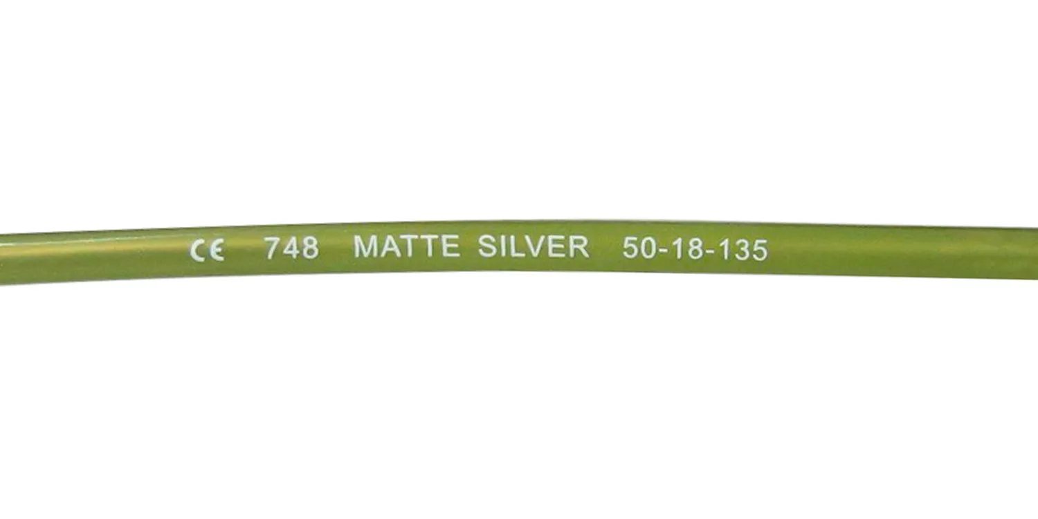 Elite Eyewear 748 matte silver Eyeglasses Matte Silver 50mm Unisex 8