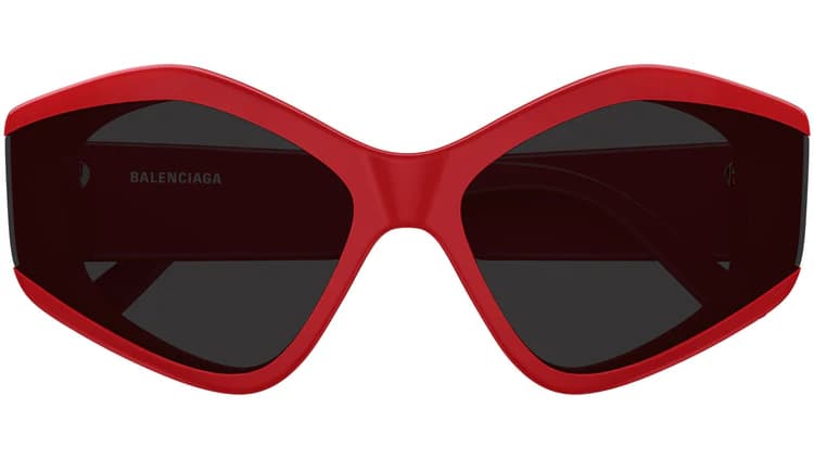 Balenciaga BB0302S 004 Sunglasses Red 66mm Women 2