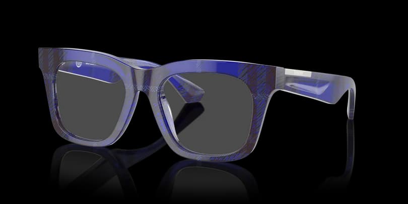 Burberry 0BE2407 4114 Eyeglasses Checkered Blue 51mm Women