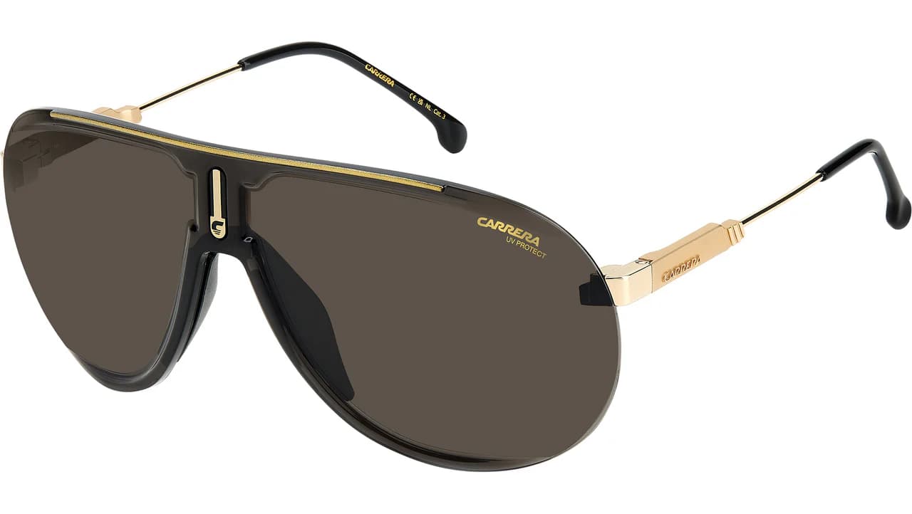 Carrera SUPERCHAMPION 02M2 Sunglasses Black Gold 99mm Men