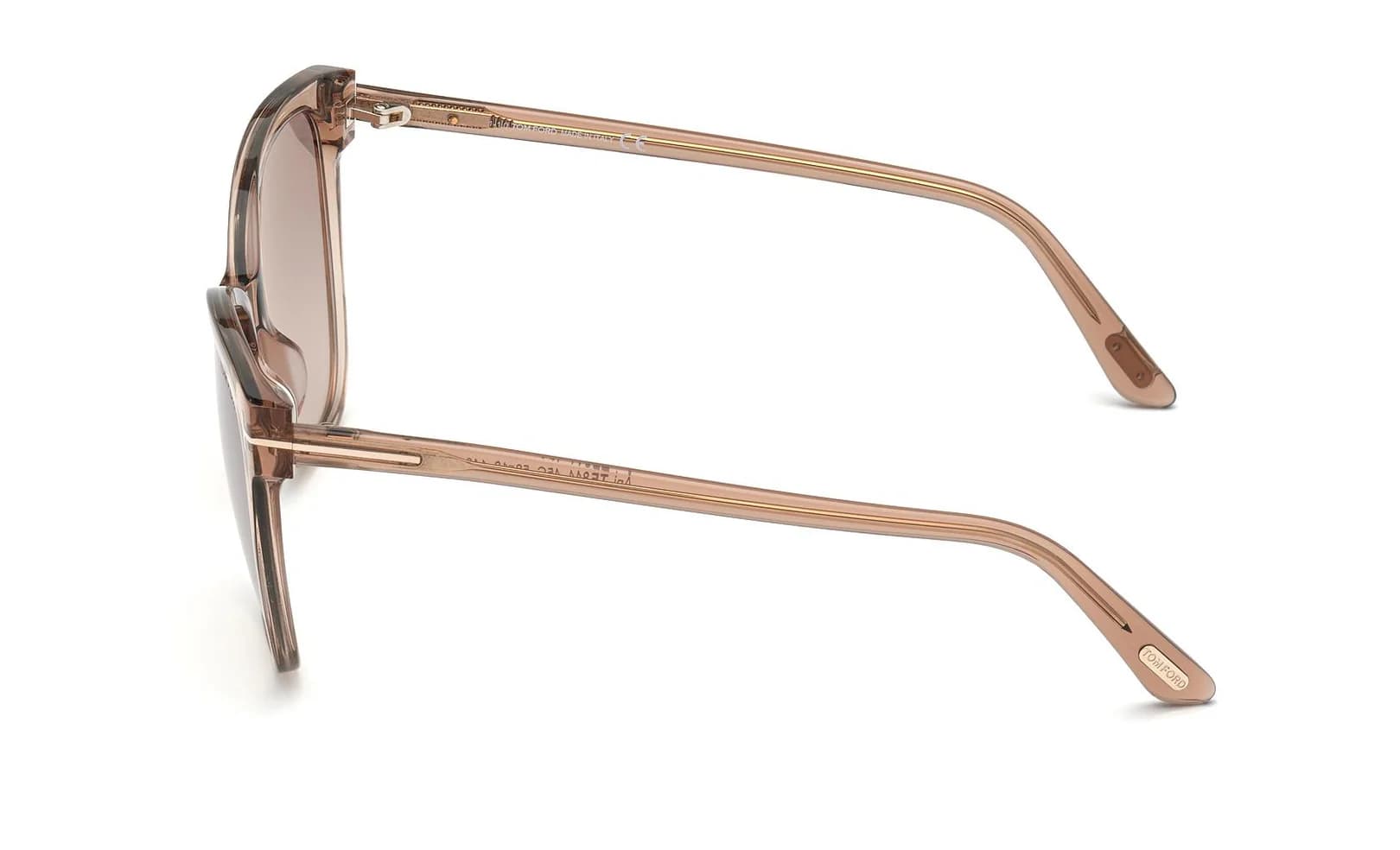 Tom Ford FT0844 ANI 45G Sunglasses Shiny Light Brown 58mm Women 3
