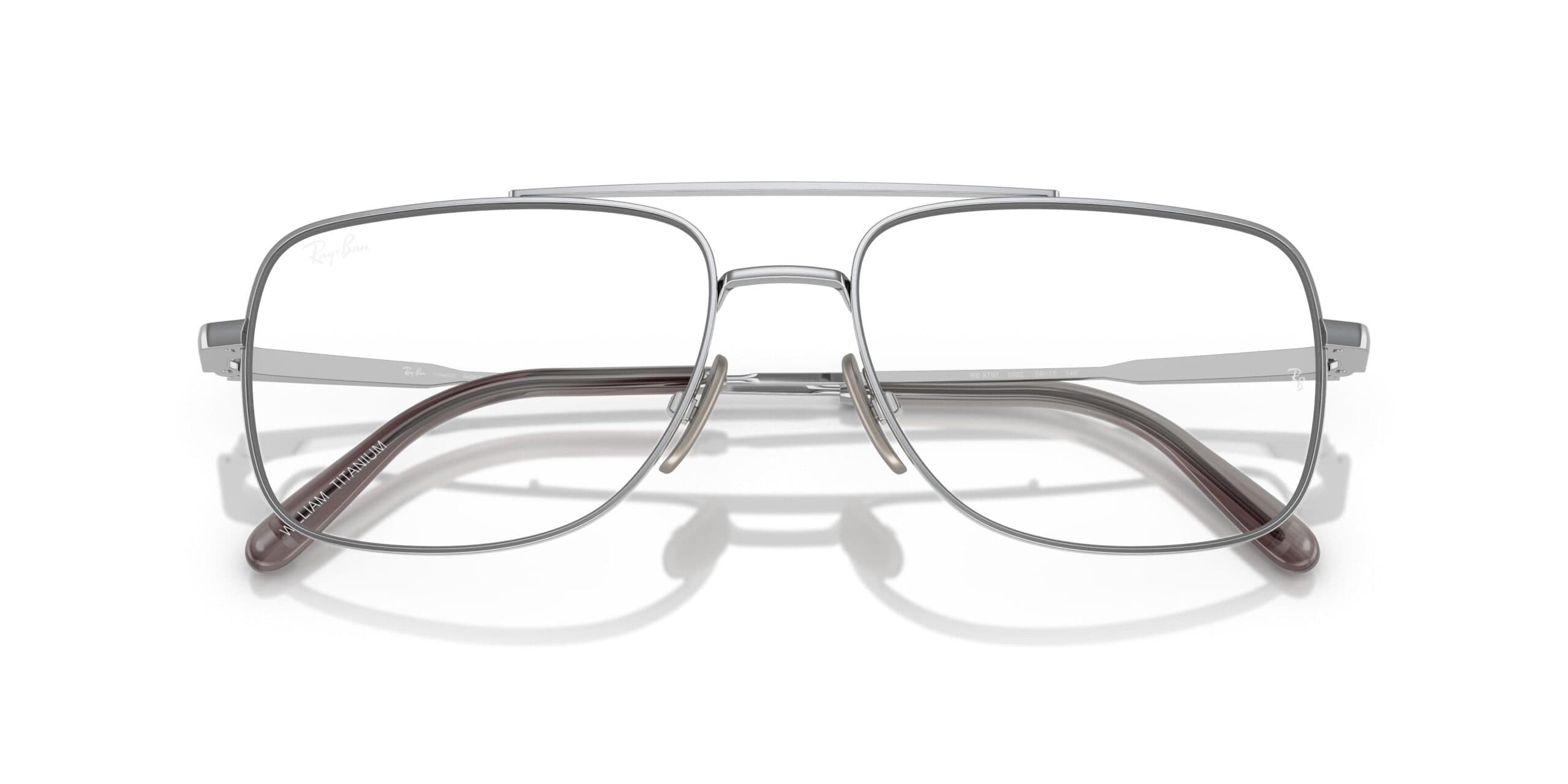 Ray-Ban RX8797 WILLIAM TITANIUM 1002 Eyeglasses Silver 58mm Men 6