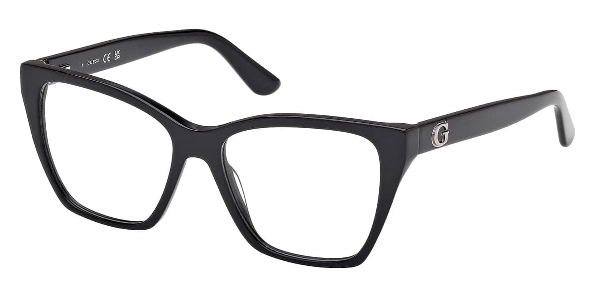 Guess GU50235 001 Eyeglasses Shiny Black 50mm Women