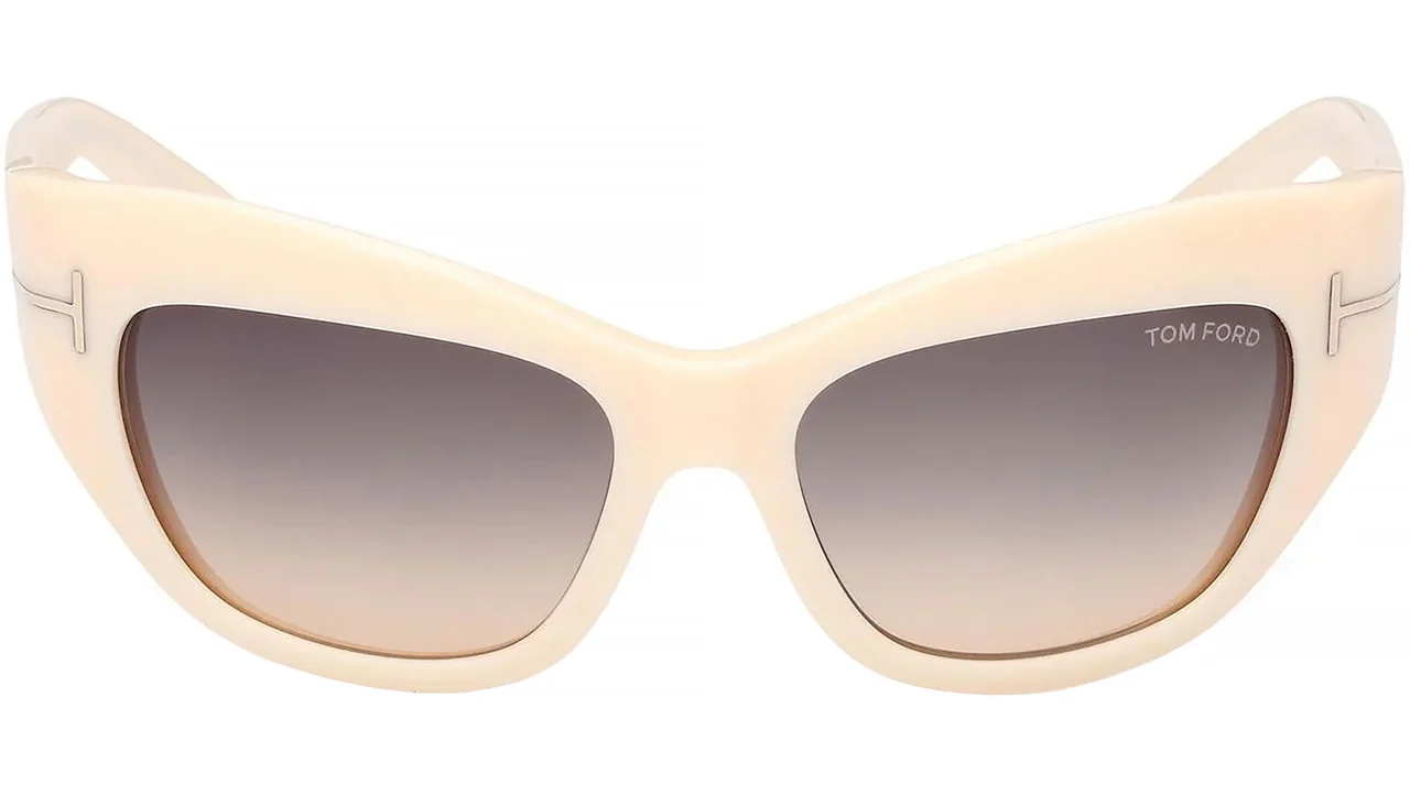 Tom Ford FT1065 25B Sunglasses Ivory 55mm Women 2