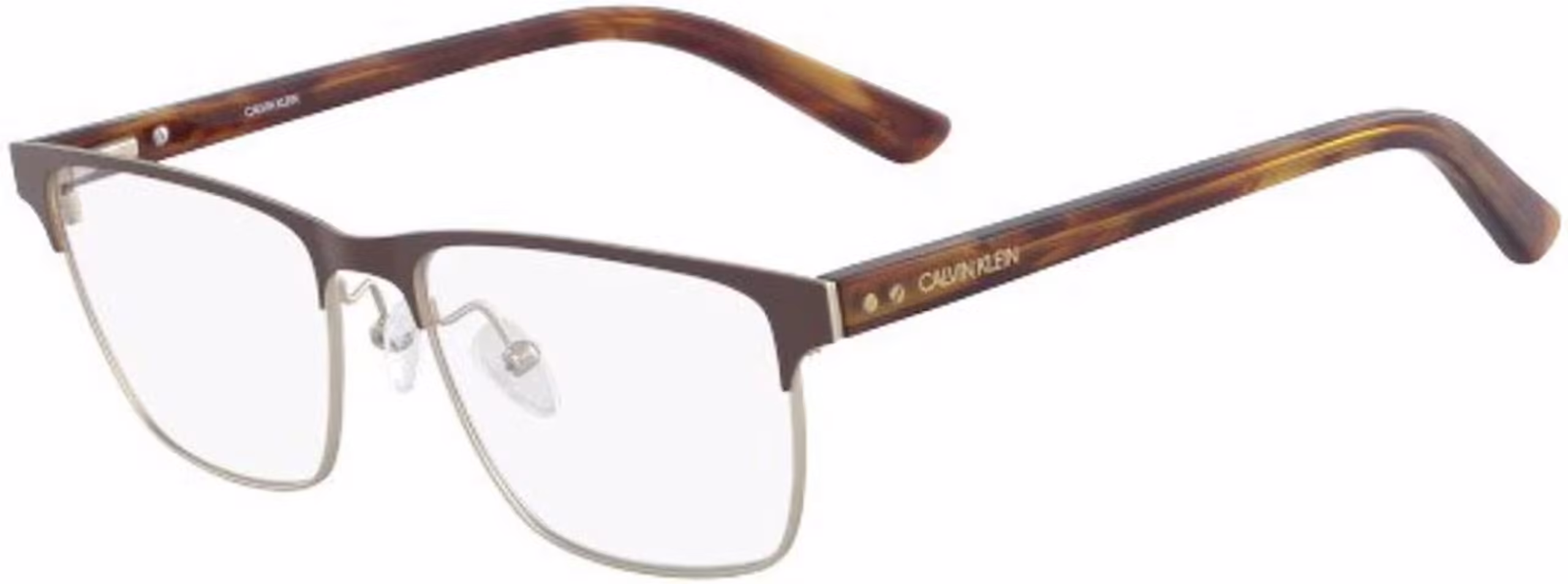 Calvin Klein CK18304 200 Eyeglasses Satin Brown 53mm Men