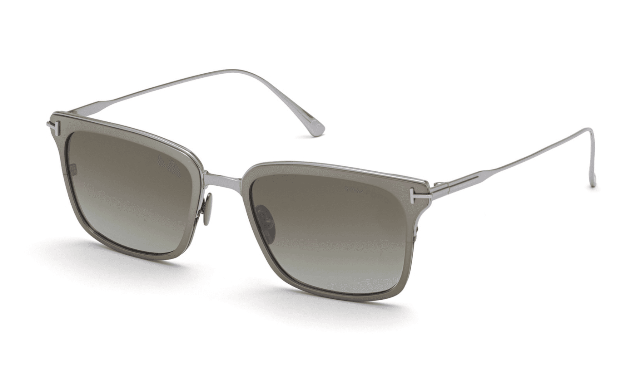 Tom Ford FT0831 12Q Sunglasses Shiny Dark Ruthenium 54mm Men