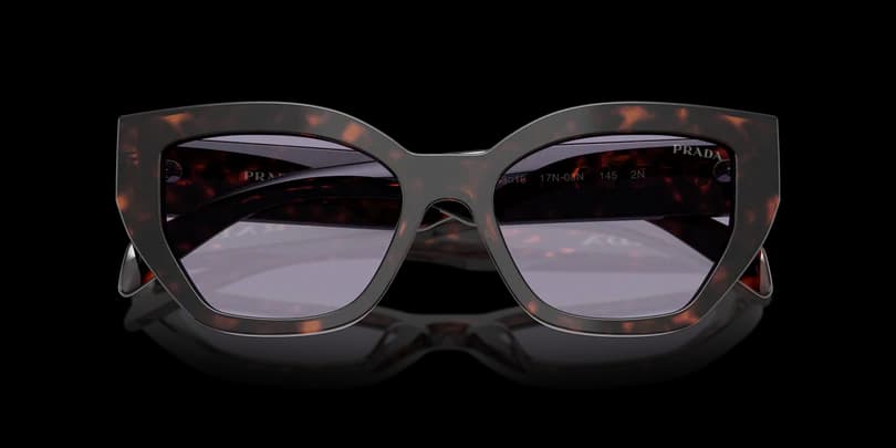 Prada 0PR A09S 17N03N Sunglasses Root Tortoise 53mm Women 5