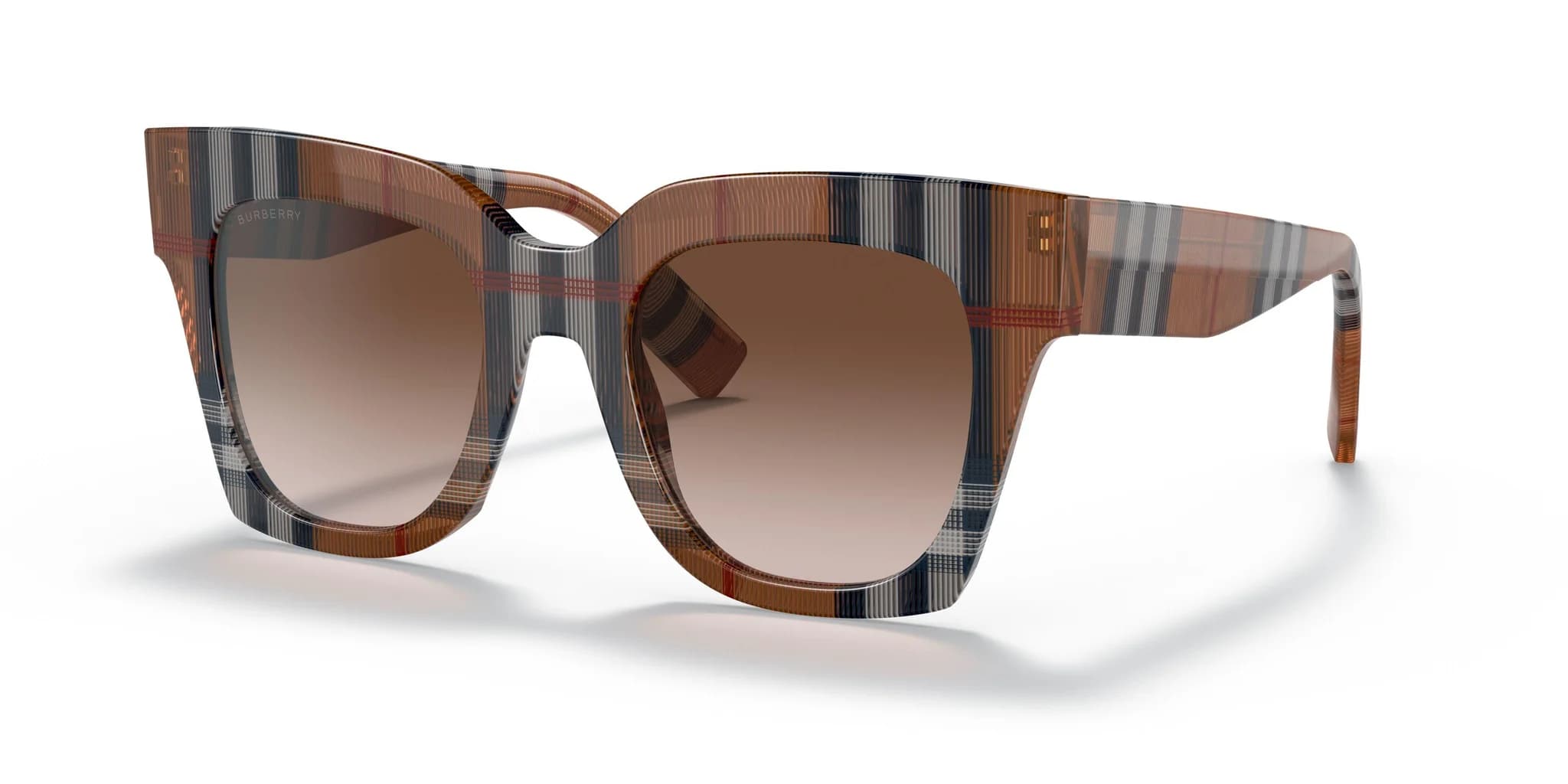Burberry 0BE4364 396713 Sunglasses Check Brown 49mm Women