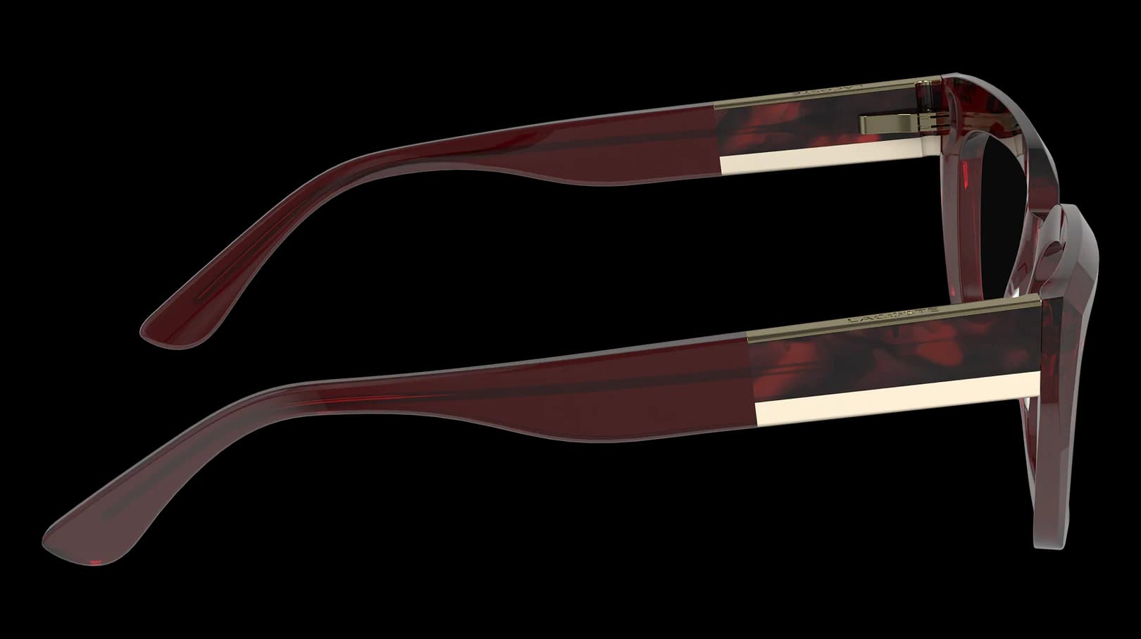 Lacoste L2934 601 Eyeglasses Transparent Burgundy 54mm Women 3