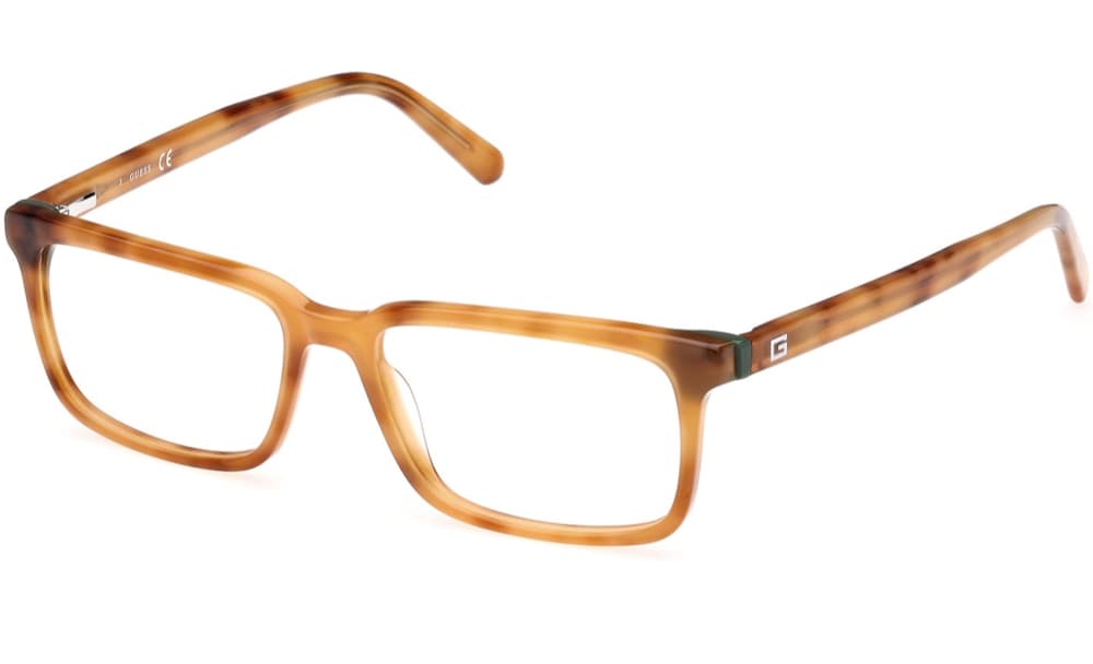 Guess GU50068 053 Eyeglasses Blonde Havana 52mm Men