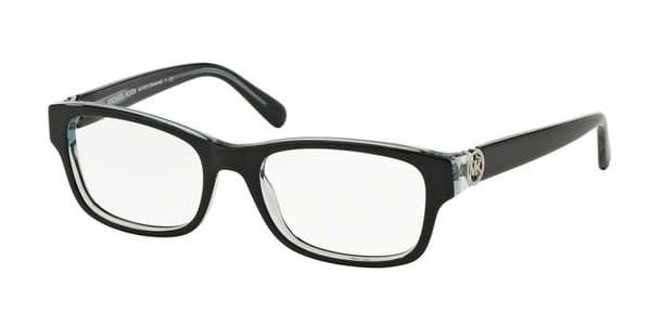 Michael Kors MK8001 Ravenna 3001 Eyeglasses Black Blue 53mm Women