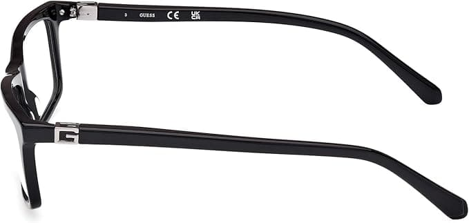 Guess GU50190 001 Eyeglasses Shiny Black 58mm Men 3