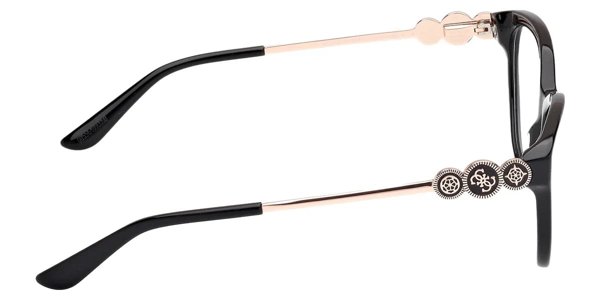 Guess GU50230 001 Eyeglasses Shiny Black 53mm Women 5