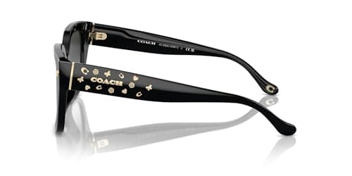 Coach HC8392U CR611 50023C HC8392U Sunglasses Black 140mm Women 3
