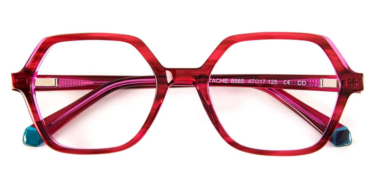 J.F. Rey Petite Pistache 8585 Eyeglasses Plum Pink 47mm Women 2