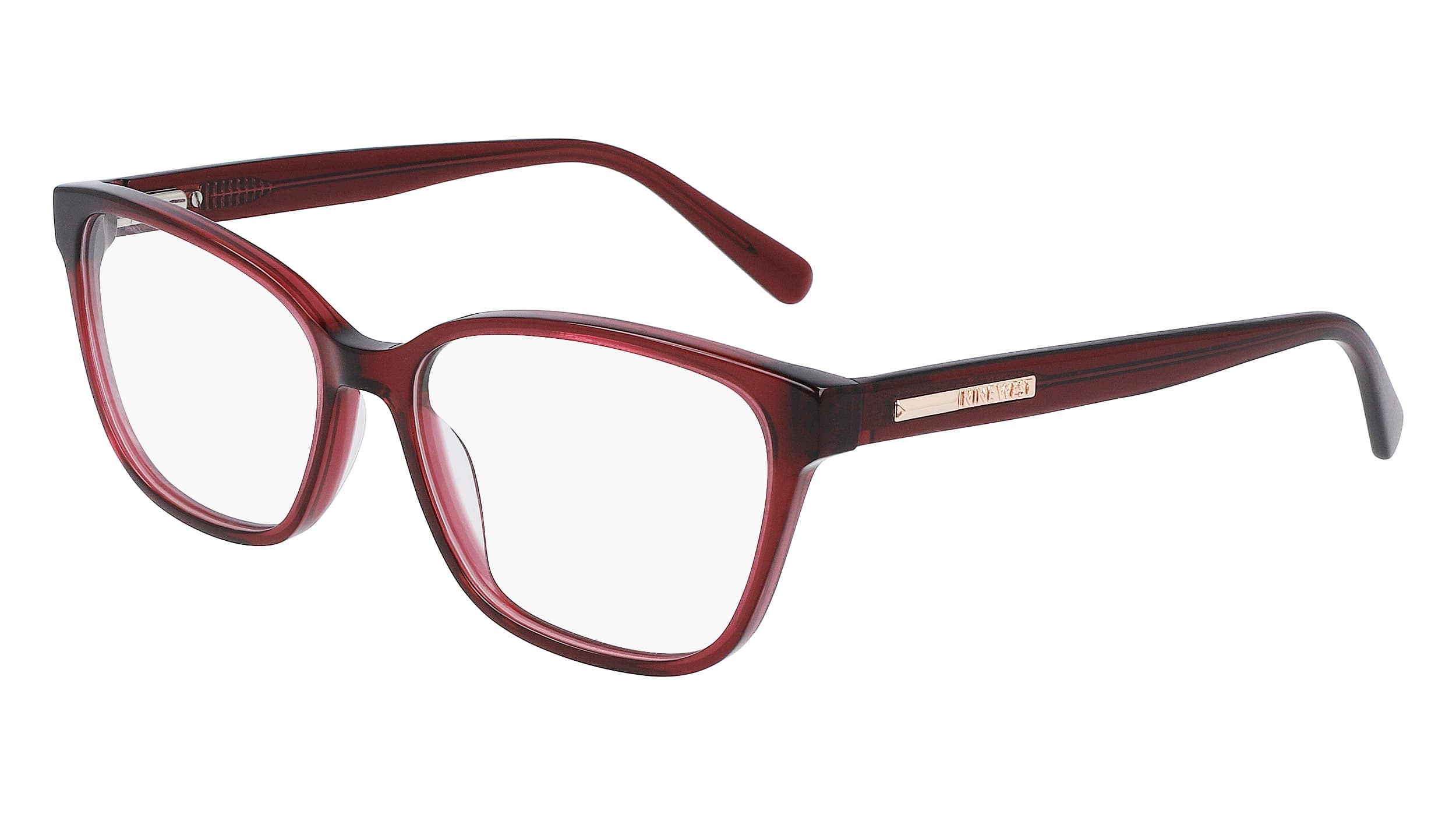Nine West NW5211 602 Eyeglasses Crystal Bordeaux 57mm Women