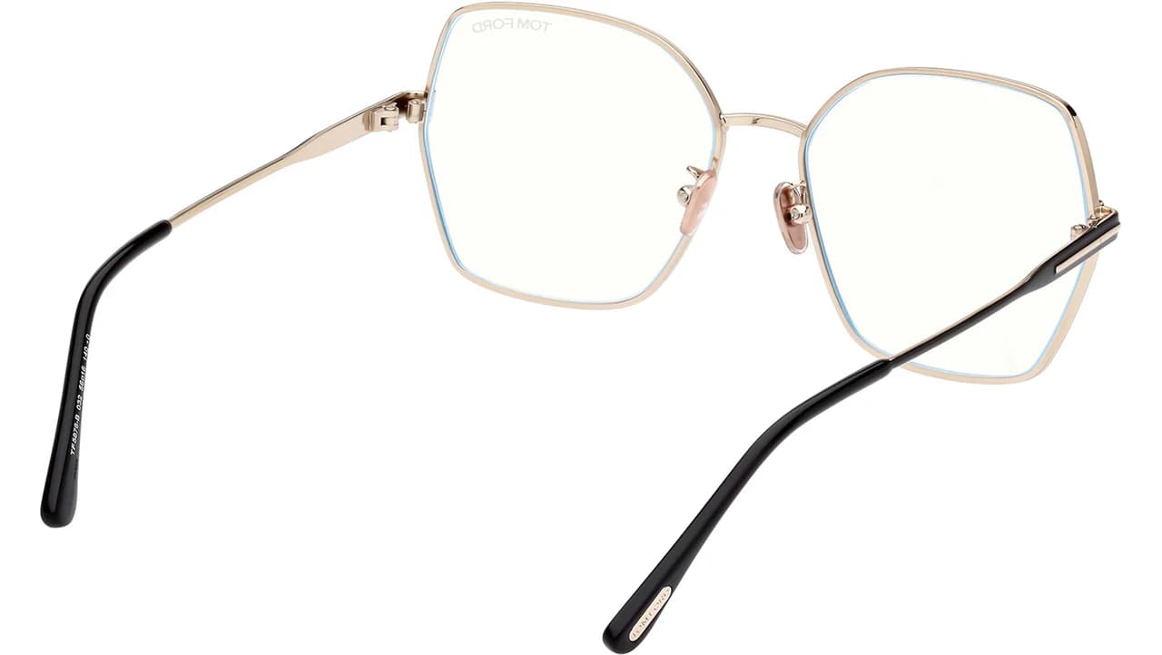 Tom Ford FT5876B 032 Eyeglasses Pale Gold 56mm Women 5