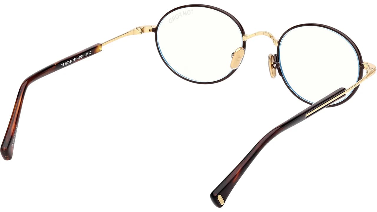 Tom Ford FT5973B 050 Eyeglasses Dark Brown 49mm Men 5